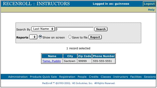 Instructor 1