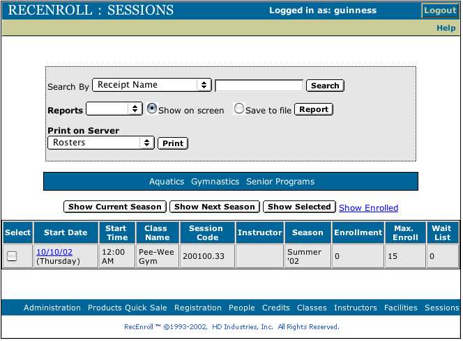 Sessions 1